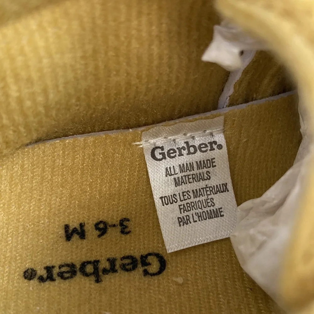 Gerber Tan Baby Moccasins with Bow NWT 3-6 mos